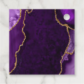 パープルと金ゴールドアゲートSweet sixteenありがとう フェイバータグ (裏面)