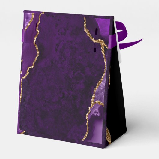 パープルと金ゴールドアゲートSweet sixteenありがとう フェイバーボックス (裏面サイド)