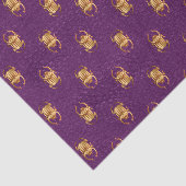 パープルと金ゴールドエジプトスカラブティッシュペーパー 薄葉紙 (詳細)