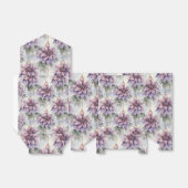 パープルと金ゴールドエレガンス フェイバーボックス (折り畳みなし)