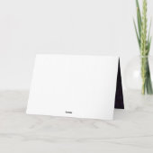 パープルと金ゴールドクリスマスボードブルオーナメント シーズンカード (裏面)