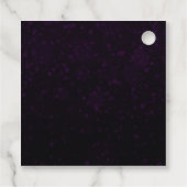 パープルと金ゴールドクリスマスボードブルキンセアニェラ フェイバータグ (裏面)