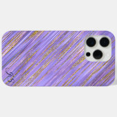 パープルと金ゴールドグパーソナライズされたリッツ電話ケース Case-Mate iPhoneケース (裏面 (横))