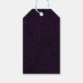 パープルと金ゴールドグリッターアガテマーブルスウィート16 ギフトタグ (裏面)