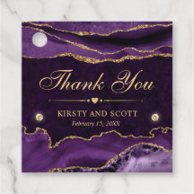 パープルと金ゴールドグリッターマーブルアゲ結婚ート