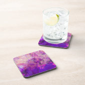 パープルと金ゴールドコースターセット コースター (右側)