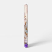 パープルと金ゴールドジャイアントバラ SAMSUNG GALAXYケース (左側面)