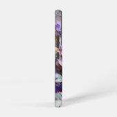 パープルと金ゴールドジャイアントバラ SAMSUNG GALAXYケース (右側面)