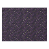 パープルと金ゴールドスター魔法をテーマにしたパーティーテーブルクロス テーブルクロス (正面(横))