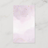 パープルと金ゴールドタンブラ気にー 名刺 (裏面)