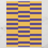 パープルと金ゴールドチームカラーズスクラップブック紙 (裏面)