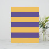 パープルと金ゴールドチームカラーズスクラップブック紙 (スタンド正面)