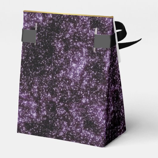 パープルと金ゴールドハイヒールシューズ誕生日 フェイバーボックス (裏面サイド)