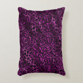 パープルと金ゴールドヒョウ系デザイン3 アクセントクッション (正面(垂直))