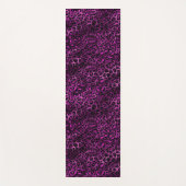 パープルと金ゴールドヒョウ系デザイン3 ヨガマット (正面)