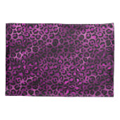 パープルと金ゴールドヒョウ系デザイン3 枕カバー (裏面)