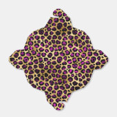 パープルと金ゴールドヒョウ系デザイン4 フェイバーボックス (折り畳みなし)