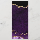 パープルと金ゴールドフェイクグリッターアゲ結婚ート メニュー (裏面)