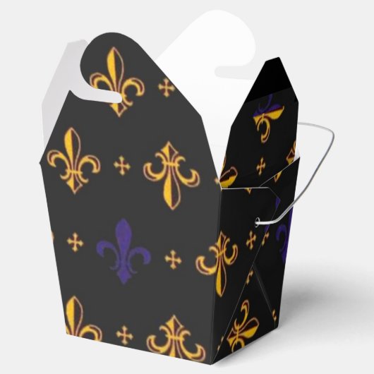 パープルと金ゴールドフルーアデリス フェイバーボックス (オープン)