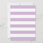 パープルと金ゴールドブライダルルンチョン招待状フローラ 招待状 (裏面)