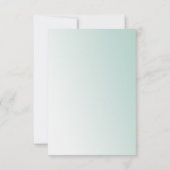 パープルと金ゴールドマーメイドの誕生日の下の海 サンキューカード (裏面)