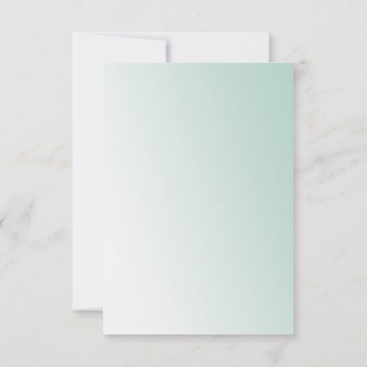 パープルと金ゴールドマーメイドの誕生日の下の海 サンキューカード (裏面)