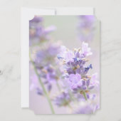 パープルと金ゴールドラベンダー結婚式招待状 招待状 (裏面)