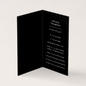 パープルと金ゴールドリネンのファブリックの名刺 名刺 (内部)