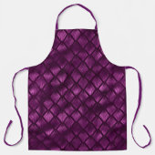 パープルと金ゴールドレオパードデザイン20 エプロン (正面)