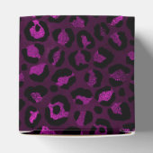 パープルと金ゴールドレオパードデザイン5 フェイバーボックス (上部)