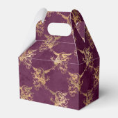 パープルと金ゴールドヴィンテージドラゴン フェイバーボックス (裏面サイド)