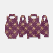 パープルと金ゴールドヴィンテージドラゴン フェイバーボックス (折り畳みなし)