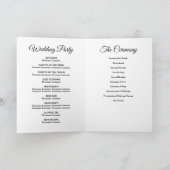 パープルと金ゴールド結婚フローラ折り畳みプログラム プログラム (内部)