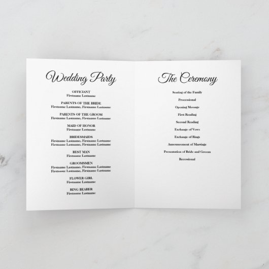 パープルと金ゴールド結婚フローラ折り畳みプログラム プログラム (内部)