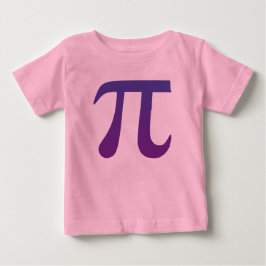 パープルのπ ベビーTシャツ