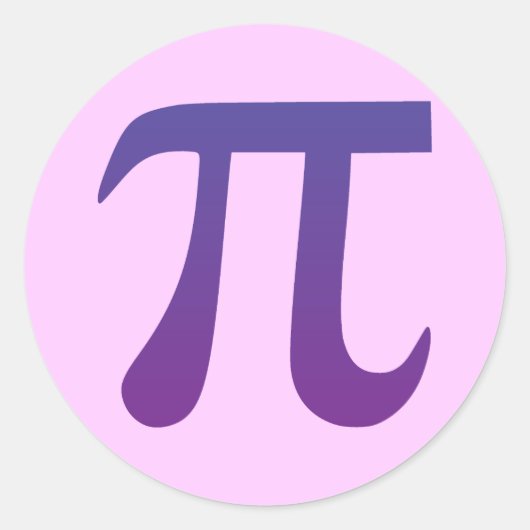 パープルのπ ラウンドシール (正面)