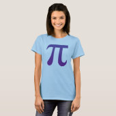 パープルのπ tシャツ (正面フル)