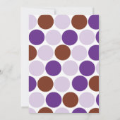 パープルのキリン 赤ちゃん歓迎会 招待状 (裏面)