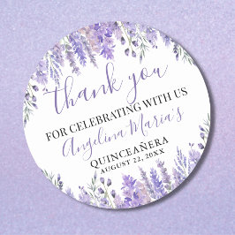 パープルのキンセアニエラ　サンキュー ラウンドシール