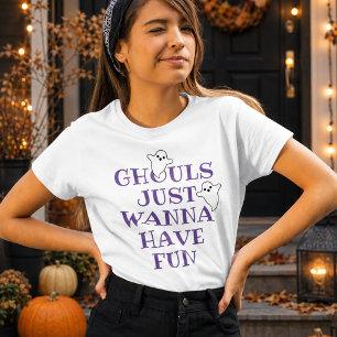 パープルのゴーストハロウィンTシャツ トライブレンドTシャツ