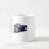 パープルのスポーツカー コーヒーマグカップ (正面左)