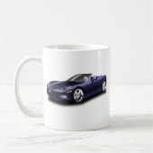 パープルのスポーツカー コーヒーマグカップ (左)