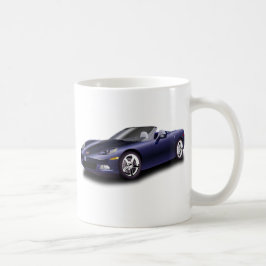 パープルのスポーツカー コーヒーマグカップ
