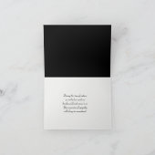 パープルのデイジー お悔やみ ありがとう サンキューカード (内部)