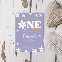 パープルのデイジー　彼女はワンダフル 1歳の誕生日