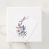 パープルのブティックスタイルの花柄 フェイバータグ (インサイチュ)