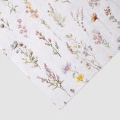 パープルのワイルドフラワーのブライダルシャワー ボホ フローラル 薄葉紙 (詳細)