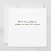 パープルのワイルドフラワーカード 招待状 (裏面)