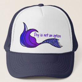 パープルの人魚の乾いた選択肢なしTシャツ キャップ