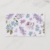 パープルの卒業アドバイスカード エンクロージャーカード (裏面)